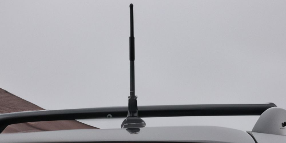 radio antenna on a black jeep cherokee 2018